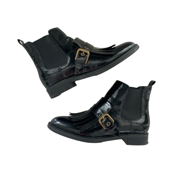 Marc Fisher Brigita Kiltie Buckle Booties Size 8 - Picture 2 of 6